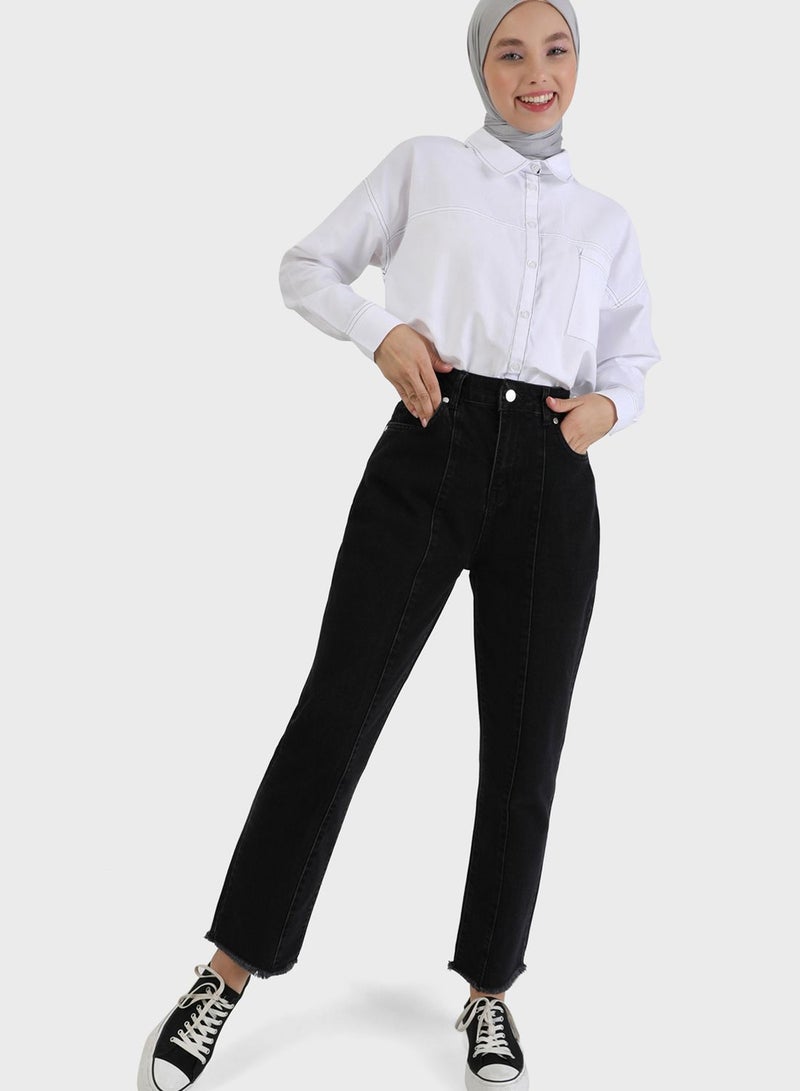 Benin by modanisa High Waist Jeans - Image 4