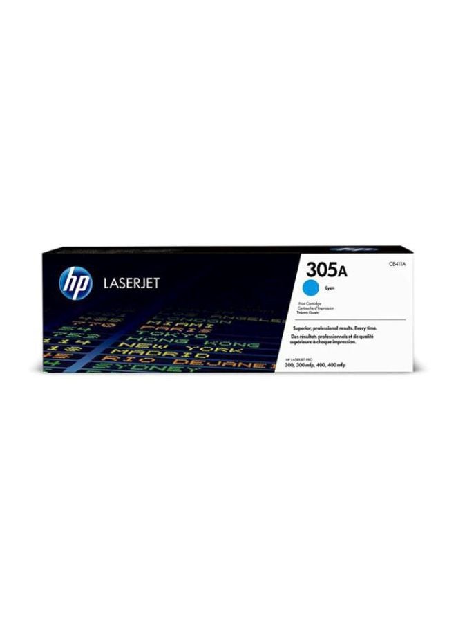 HP خرطوشة مسحوق حبر 305A للطابعة ليزر جيت أزرق سماوي - Image 2