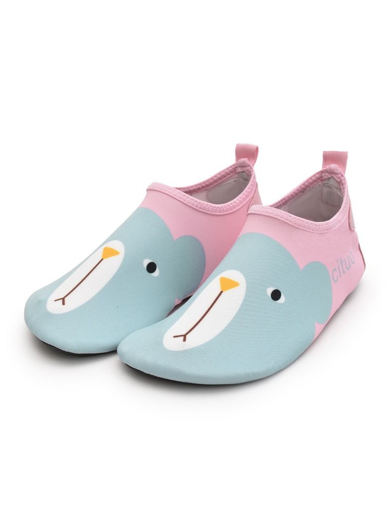 Loquat Children's Beach Shoes, Swimming Shoes, Skin Friendly Shoes Pink Bear