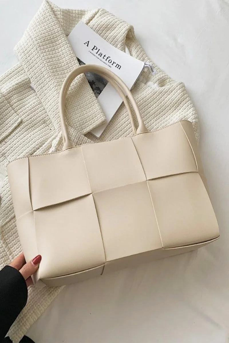 باهلس Cream Vip Special Design Large Shoulder Bag