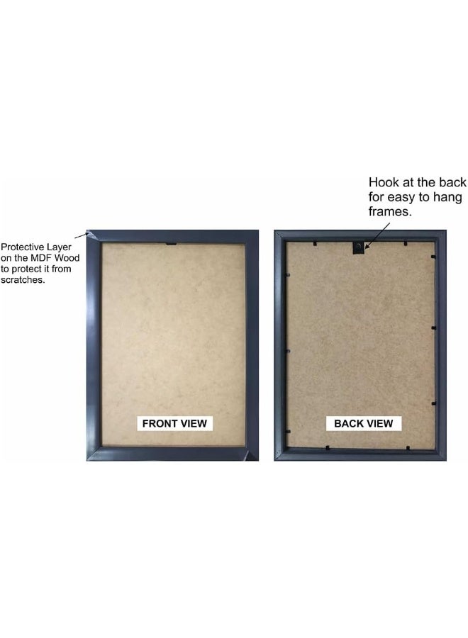 PAPER PLANE DESIGN Quotes Synthetic Engineered Wood Wall Framed Posters, Design-2, 9 x 12.5 Inches, Set of 8 - Image 2