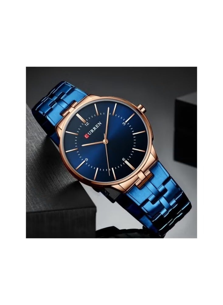 CURREN 8321 Original Brand Stainless Steel Band Wrist Watch For Men - Image 2