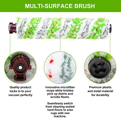 Dhoua Replacement Parts for Bissell CrossWave Pet Pro 2306A & CrossWave 1785 Series, 4 Pack Multi-Surface Pet Pro Brush Rolls + 4 Pack 1866 Vacuum Filters, Compare to Part 1613568&161-3568, 1608684 - Image 3