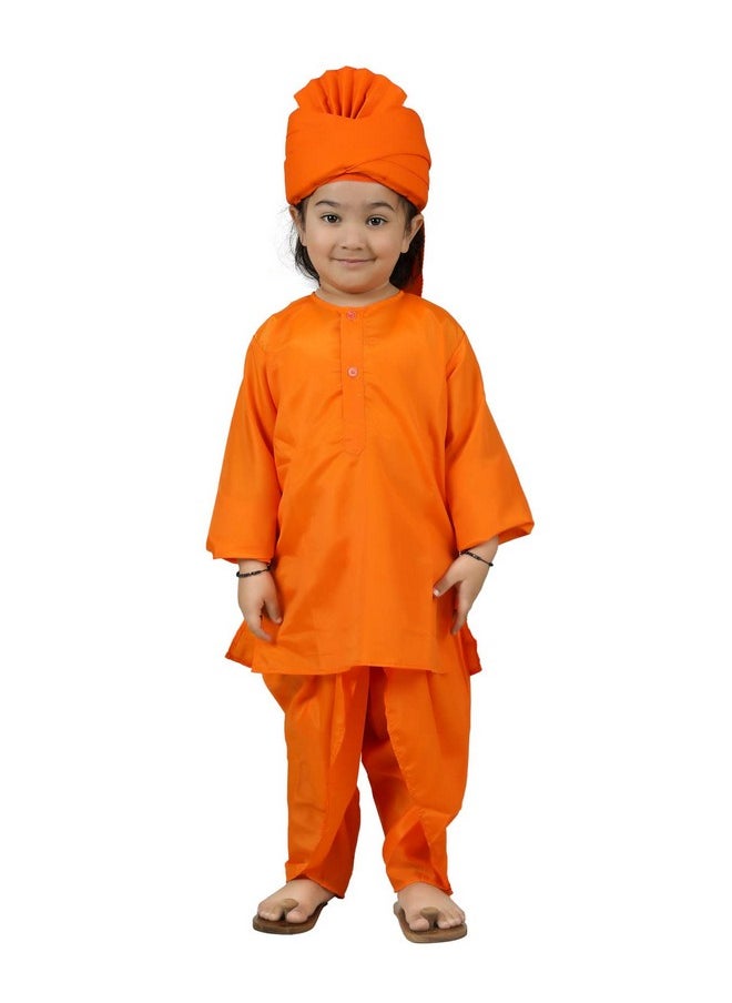 BookMyCostume BookMyCostume Swami Vivekananda Historical Personality Kids Fancy Dress Costume 5-6 years  - Image 1