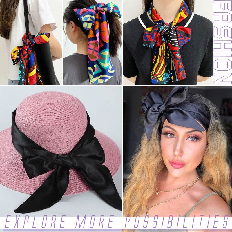 XTREND Satin Edge Laying Scarf Wrap Headband edge Laying Scarf for lace Wigs Non-slip Hair Wrap Satin Wig Grip For Wig - Image 4