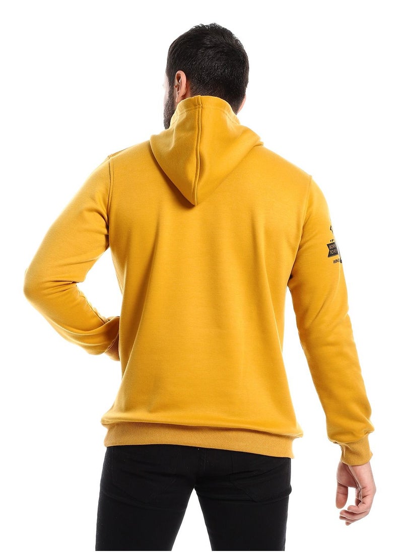 Mens Printed Eagle Hoodie With Front Pockets
