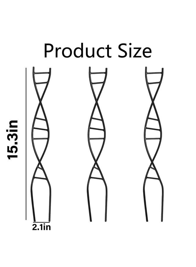 Goooxim DNA Spiral Plant Trellis Indoor - Durable Metal Trellis for Potted Plants, Perfect for Small Houseplant Pots, Ideal for Ivy and Pothos, Space-Saving Vertical Support for Climbing Growth - Image 2