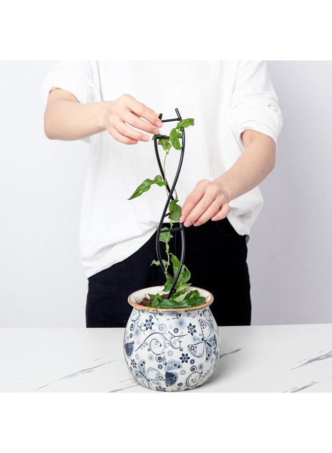 Goooxim DNA Spiral Plant Trellis Indoor - Durable Metal Trellis for Potted Plants, Perfect for Small Houseplant Pots, Ideal for Ivy and Pothos, Space-Saving Vertical Support for Climbing Growth - Image 4