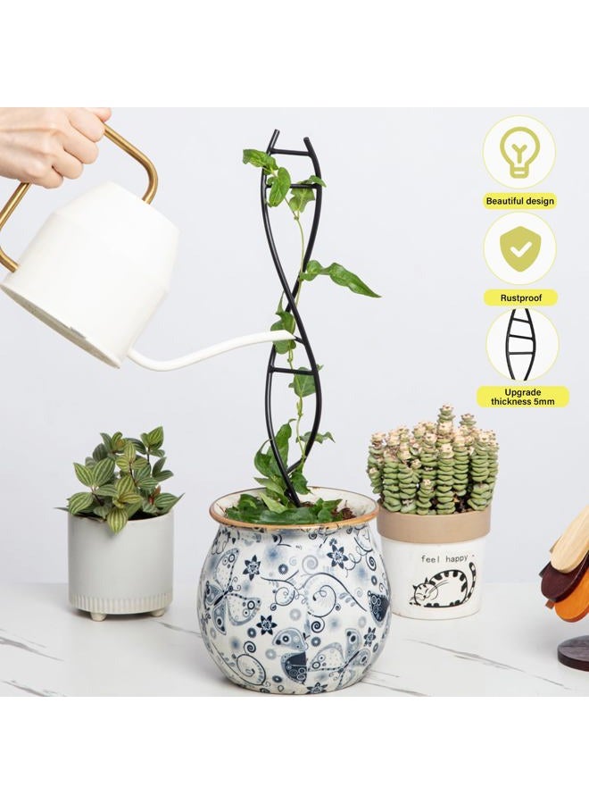 Goooxim DNA Spiral Plant Trellis Indoor - Durable Metal Trellis for Potted Plants, Perfect for Small Houseplant Pots, Ideal for Ivy and Pothos, Space-Saving Vertical Support for Climbing Growth - Image 5