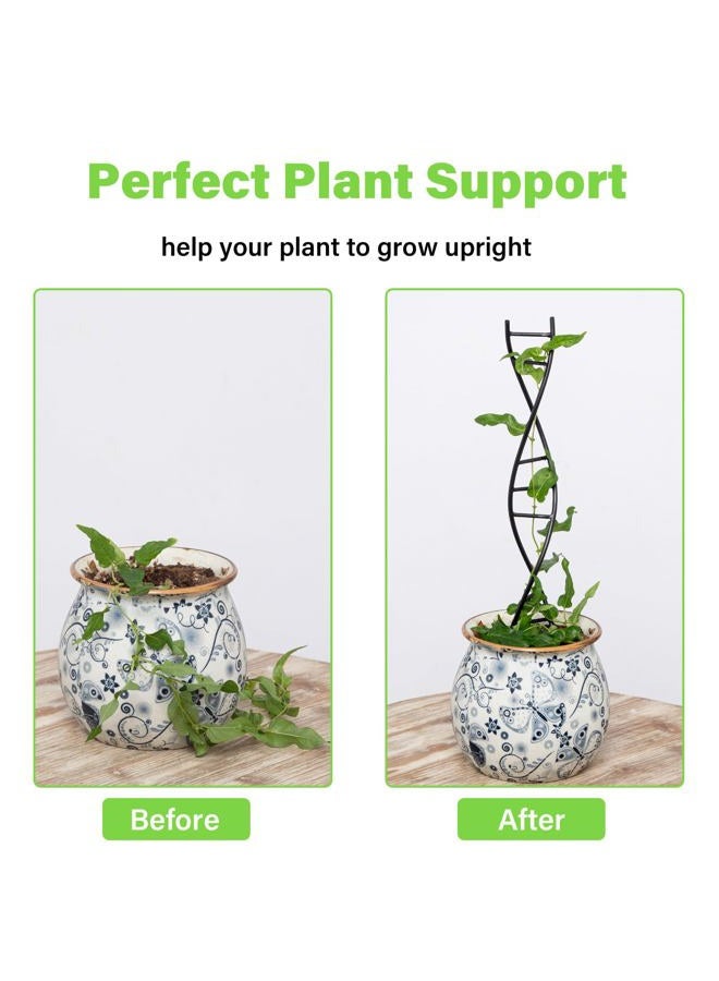 Goooxim DNA Spiral Plant Trellis Indoor - Durable Metal Trellis for Potted Plants, Perfect for Small Houseplant Pots, Ideal for Ivy and Pothos, Space-Saving Vertical Support for Climbing Growth - Image 3