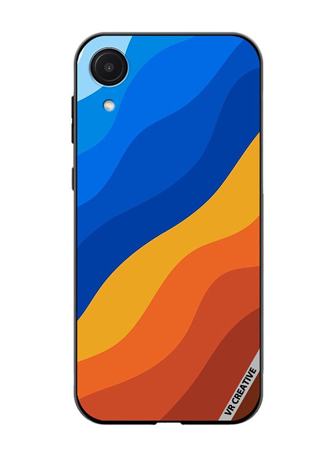 VR CREATIVE Protective Case Cover For Samsung Galaxy A03 Core Waves Design Multicolour - Image 1