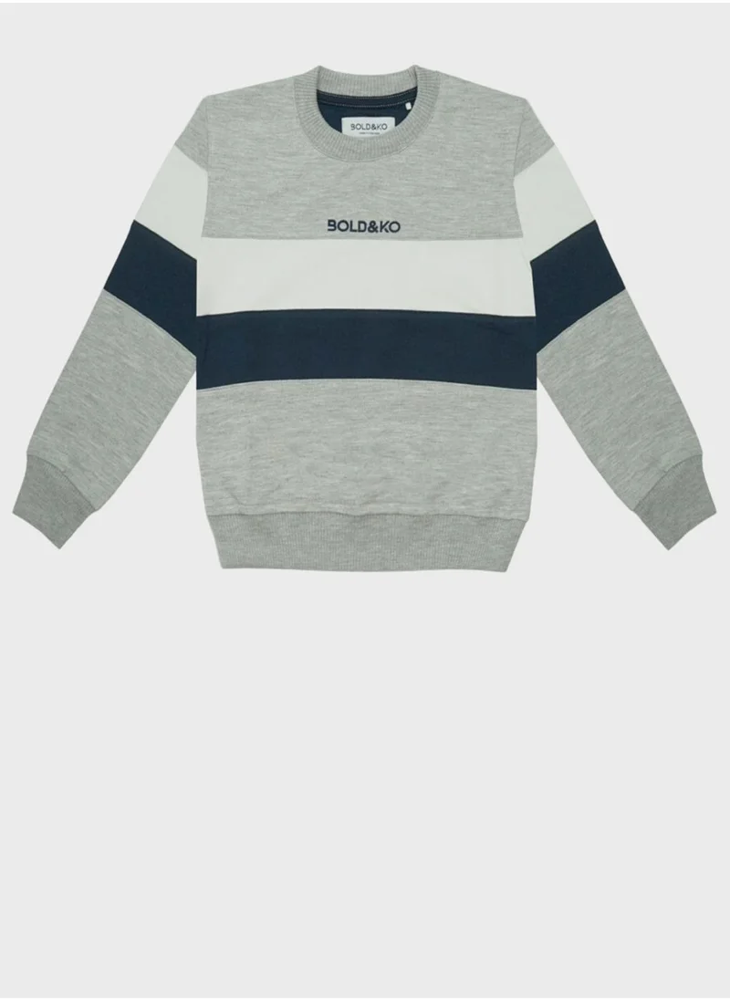 بولد اند كو Kids Color Block Sweatshirt