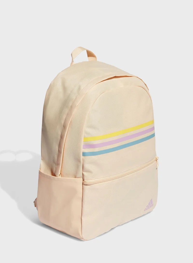 adidas شنطة ظهر بطباعة 3 خطوط