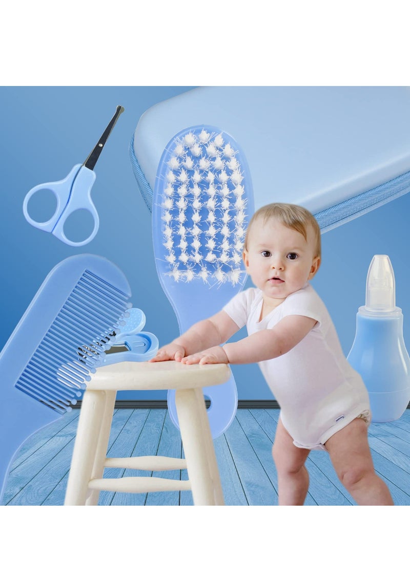 MIXDE 8 in 1 Infant Hair Brush/Nail Clipper/Nose Cleaner/Finger Toothbrush/Nail Scissors/Manicure Kits  - Image 2