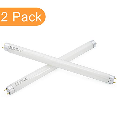 COOSPIDER 2-Pack T8 F10 U/V BL 10W Replacement Light Bulb CFL Fluorescent Straight Tube 13 Inch - Image 3