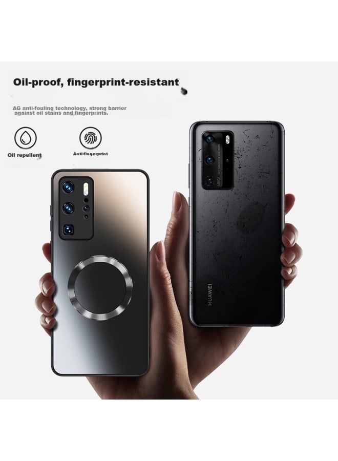 Neyaa Nai Xiao Ya Case For Huawei P40 Pro, P40 Pro Protective Cover, Magnetic Charging, Ultra-thin Frosted Full Protection, Shockproof, For Men And Women, Graphite Black - Image 5