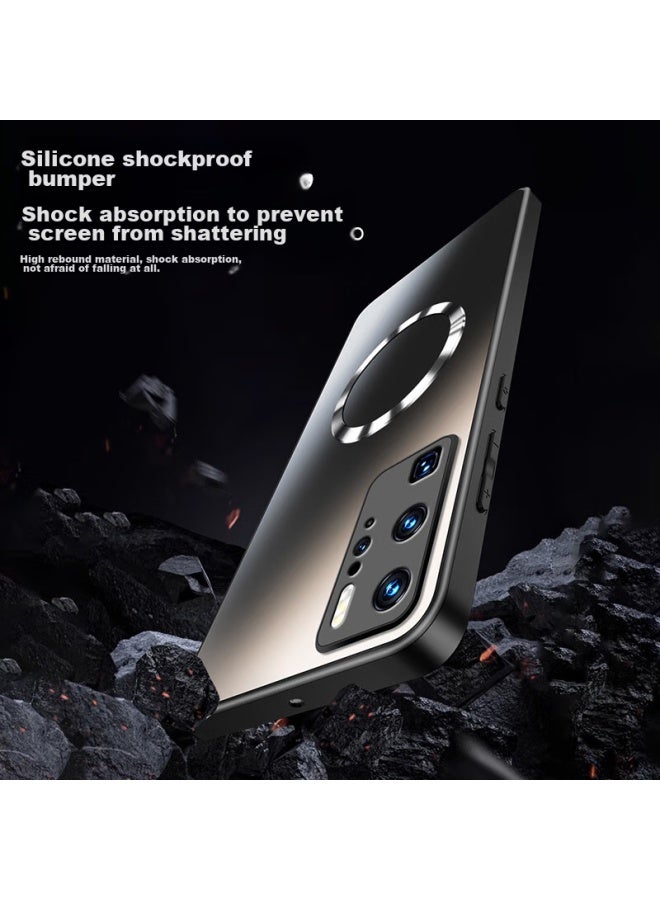 Neyaa Nai Xiao Ya Case For Huawei P40 Pro, P40 Pro Protective Cover, Magnetic Charging, Ultra-thin Frosted Full Protection, Shockproof, For Men And Women, Graphite Black - Image 3