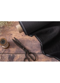 JewelOnPalette 100% Cotton Fabric, 45" Wide Soft Material for Cut by The Yard for Dress, Blouse, Shirt, Craft and Embroidery - Black  - Image 1