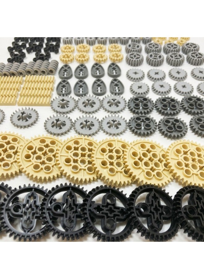 Compatible With Lego Domestic Building Blocks 9686 Technology Machinery Gear Building Blocks Parts Package Splicing Small Particle Bulk Accessories-Color:120 Granular Gear Parts Kit  - Image 3