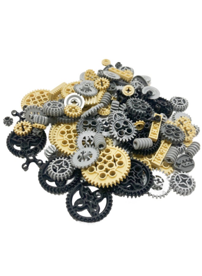 Compatible With Lego Domestic Building Blocks 9686 Technology Machinery Gear Building Blocks Parts Package Splicing Small Particle Bulk Accessories-Color:120 Granular Gear Parts Kit  - Image 4