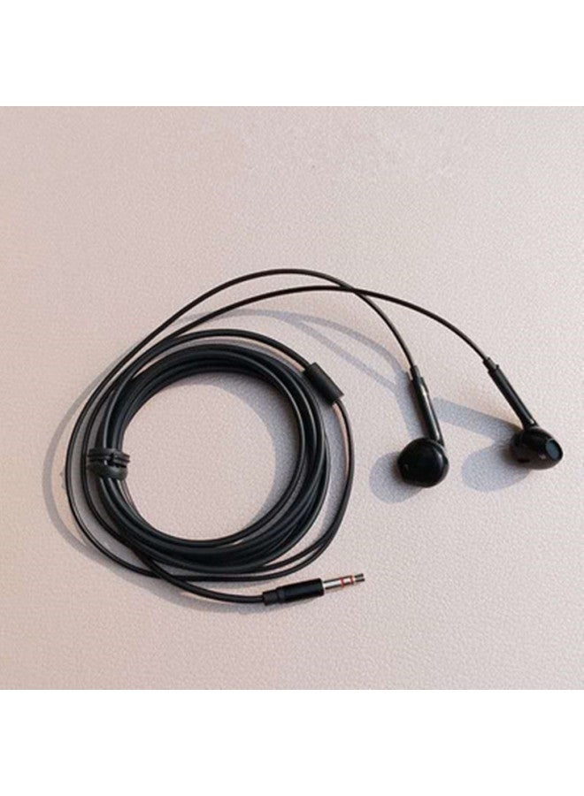 Monitor Headset Anchor Live Headset 3-meter Long Recording Semi-In-Ear In-Line Universal Sound Card Headset-Color:White Ribbon Wheat - Image 4