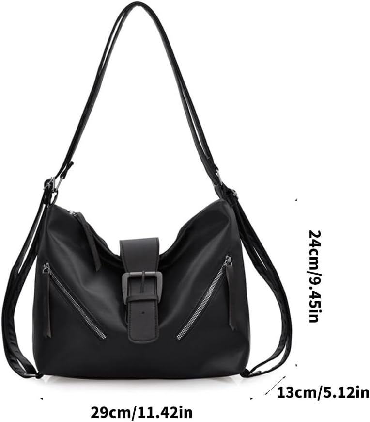 Large Capacity Retro Women Shoulder Bag Crossbody Backpack Handbag for Everyday Commuting - Image 4