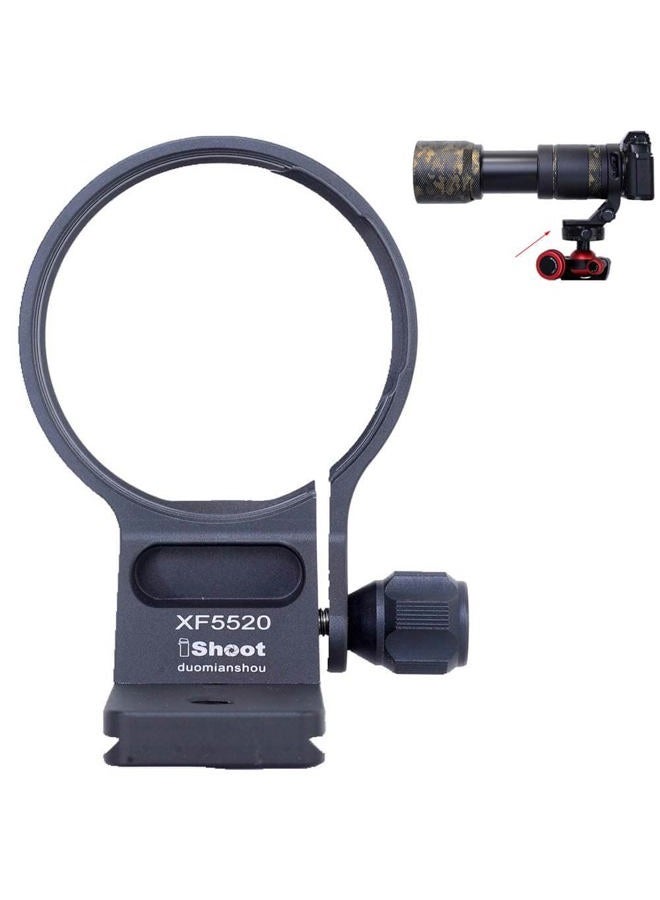 iShoot Tripod Mount Ring Lens Collar IS-XF5520 Compatible with Fuji XF 70-300 f/4-5.6 R LM OIS WR & Fujifilm XF 55-200mm f/3.5-4.8 R LM OIS, Lens Support w/Arca-Swiss Fit Quick Release Plate Dovetail - Image 1