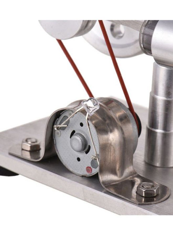 NIBEMINENT Hot Air Stirling Engine Motor Model Silver - Image 2