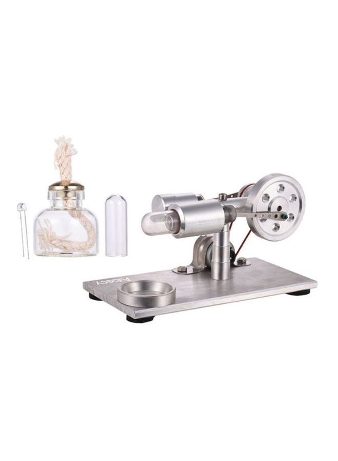 NIBEMINENT Hot Air Stirling Engine Motor Model Silver - Image 4