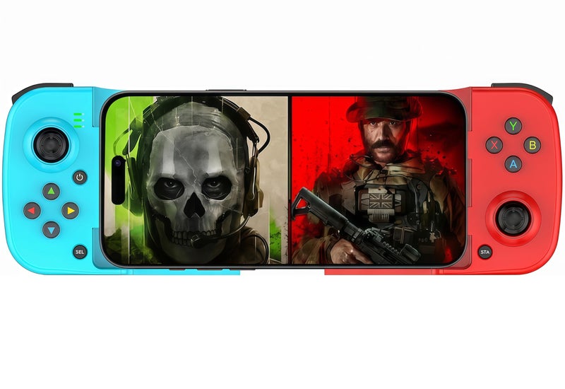 Megadream Mobile Game Controller Gamepad for iPhone iOS Android PC Works with iPhone 161514131211 iPad Samsung Galaxy TCL Tablet Call of Duty Diablo Immortal Directly Play BlueRed2 - Image 2