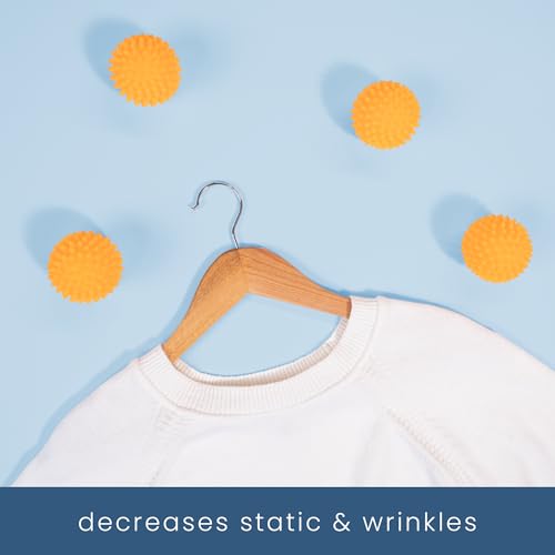 S&T INC. Reusable Plastic Dryer Balls, Fabric Softener for Laundry, Orange, 2.5 in, 6 Pack - Image 5
