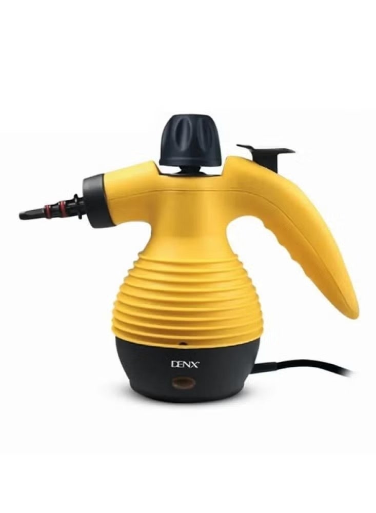 دينكس منظف بخار محمول باليد DENX DX2911 – بقدرة 1200 واط وضغط بخار عالي 300 كيلوباسكال – خزان مياه 350 مل – بخار بدرجة حرارة 120°C للتنظيف والتعقيم العميق – جهاز تنظيف بالبخار متعدد الوظائف 15 في 1 للأسطح والمطابخ والسيارات - Image 4