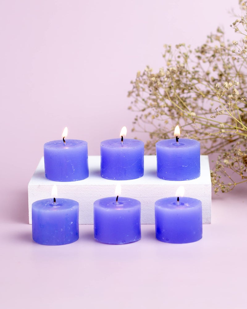 AURA DECOR AuraDecor Ocean Breeze Scented Votive Candles Pack of 12 | Smokeless Long Burning Aroma Candles (Up to 8 Hours) for Home Decor, Wedding, Spa, Meditation & Gifting - Image 1