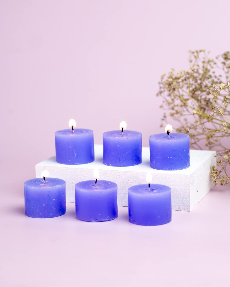 AURA DECOR AuraDecor Ocean Breeze Scented Votive Candles Pack of 12 | Smokeless Long Burning Aroma Candles (Up to 8 Hours) for Home Decor, Wedding, Spa, Meditation & Gifting - Image 2