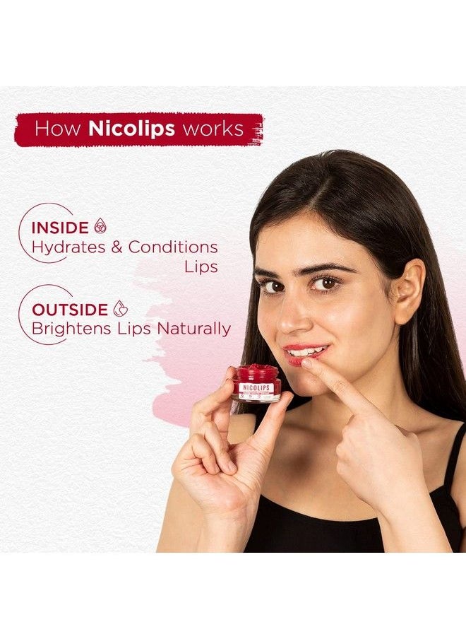 Bella Vita Organic - Nicolips Lip Scrub Balm Brightening Dark Lips For Men And Women Dry Lips Smoker Chapped Lip & Lipstick Stains Removal Lipcare 20 G - Image 1