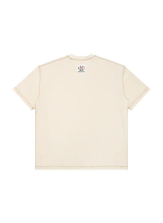 AAPE AAPEUNVS moonface college tee
