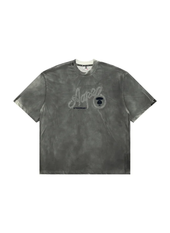 AAPE Moonface logo graffiti print tee