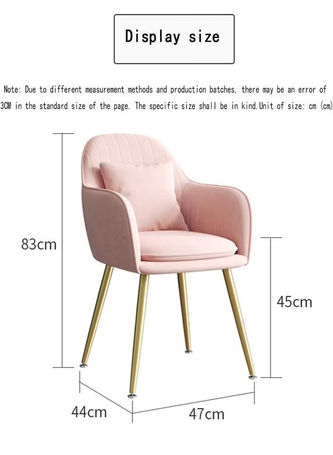 Generic Dining Chair, Elegantly designed bouclé fabric chair, Modern Side Chair with High Back Rest, Velvet Accent Chair, Home Office Desk Chair Vanity Chair Accent Chair Girls Makeup Chair Compy, Ins style metal skeleton coffee shop negotiation chair, Velvet dining chair with armrests and backrests ﻿  - Image 2