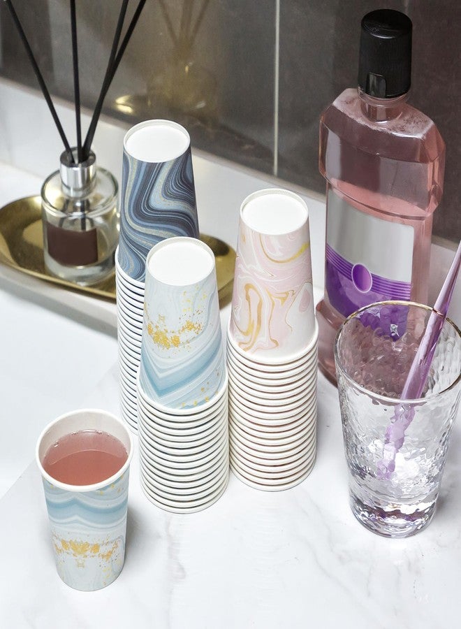 BYSNOW 300 Pack 3 oz Paper Cups, Disposable Bathroom Cups, Small Mouthwash Cups, Mini Paper Cups for Bathroom(Mixed Colors), 300pack-Cyan&Blue&Pink - Image 5