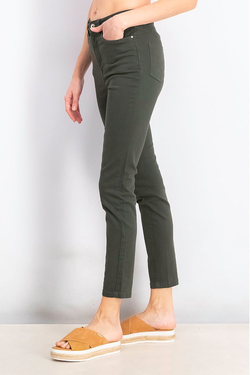 Mohito Women Regular Fit Plain Stretchable Jeans, Dark Green - Image 4