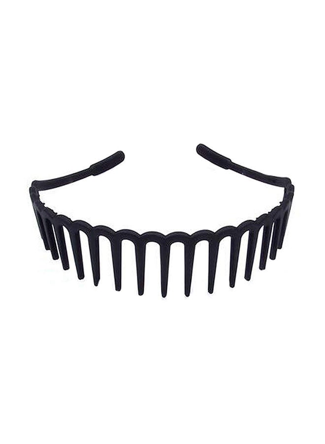 NIBEMINENT Antislip Hairband With Teeth Black One Size