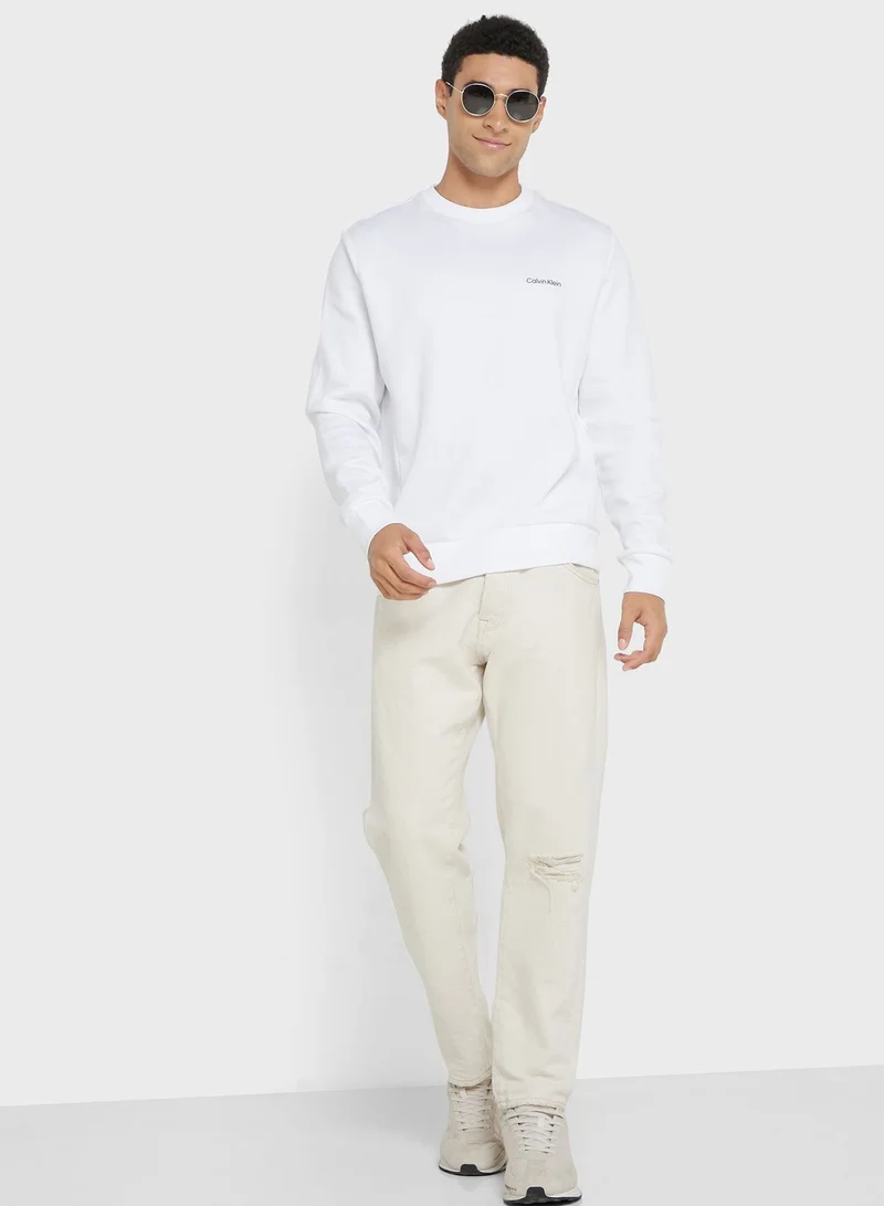 CALVIN KLEIN Logo Crew Neck Sweatshirt