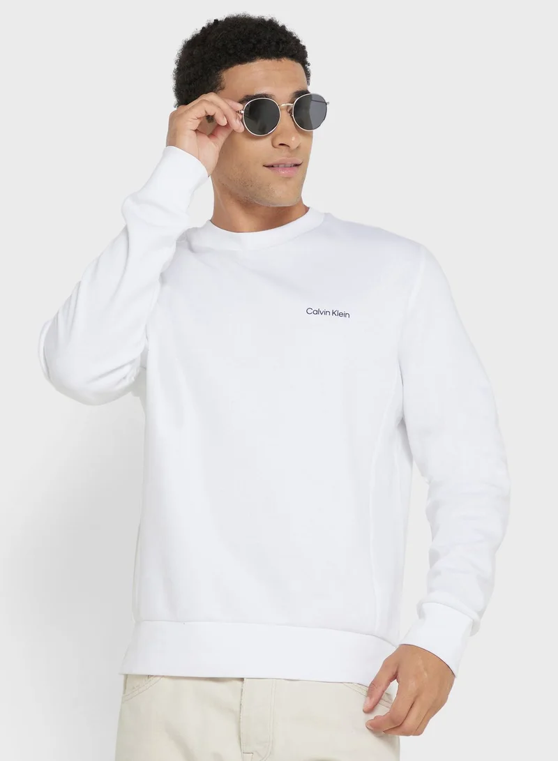CALVIN KLEIN Logo Crew Neck Sweatshirt
