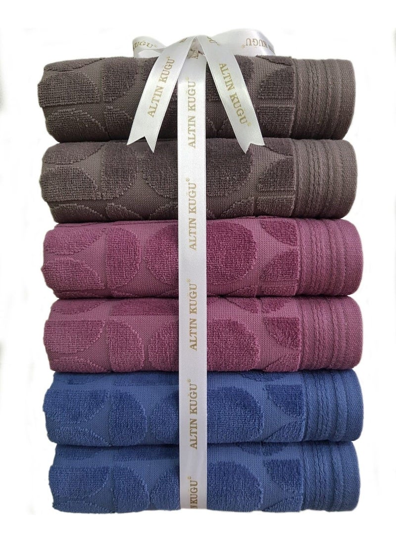 Circular Towel 6 Pieces - Anthracite Indigo Plum - pzsku/ZAE97F5B22EE8A9284B95Z/45/_/1741309762/eafb798d-ed0a-4524-aaee-32c1f8ce9b77