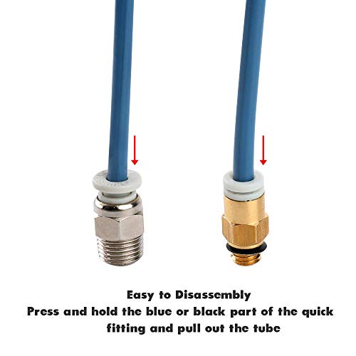 Sovol Capricorn Bowden PTFE Tubing 1M XS Series 1.75MM Filament with 2X PC4-M6 & 2X PC4-M10 Pneumatic Fittings & Tube Cutter for Creality Ender 3 V2/ Ender 3/ Ender 3 Pro/Ender 5/ CR-10/10S 3D Printer - Image 4
