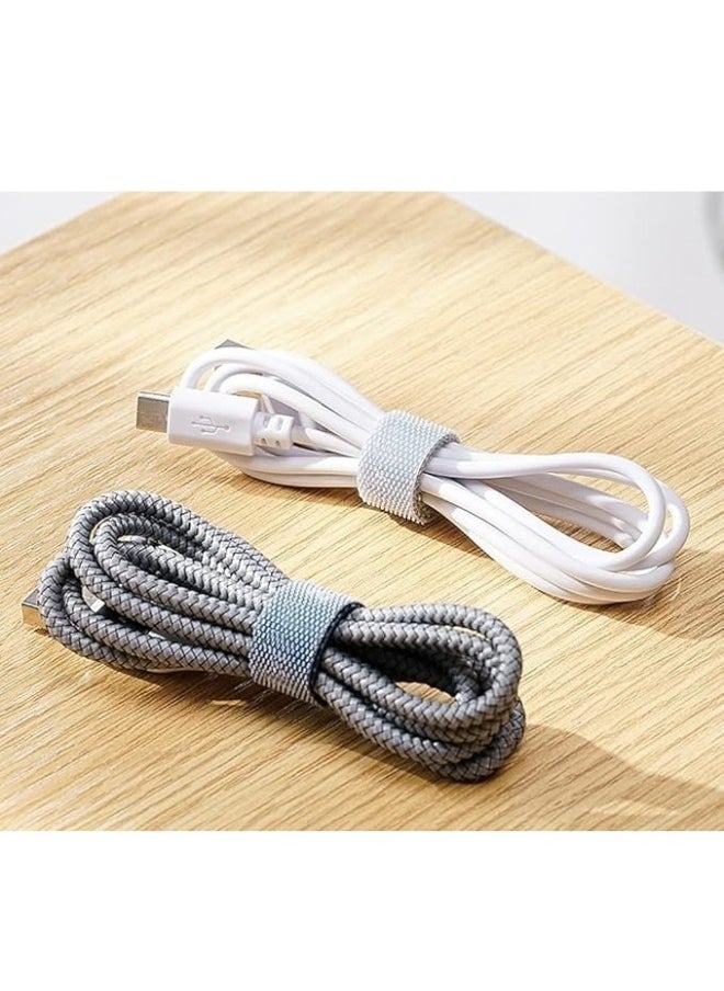 FALMER Cable Organizer 4m Length x 2cm Width Adhesive Strips Flexible Reusable Cable Organizer for Computer, TV, Power and Other Cables  - Image 4