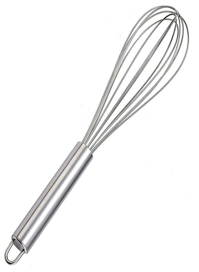 BAKERS PARDISE Bakers Paradise Whisker for Kitchen Stainless Steel Hand Blender for Egg Beating, Cake Making, Whisking, Mixing Batter, Coffee & Lassi | Mixer Hand Blender for Multiple Purpose-(8 Inch) - Image 1