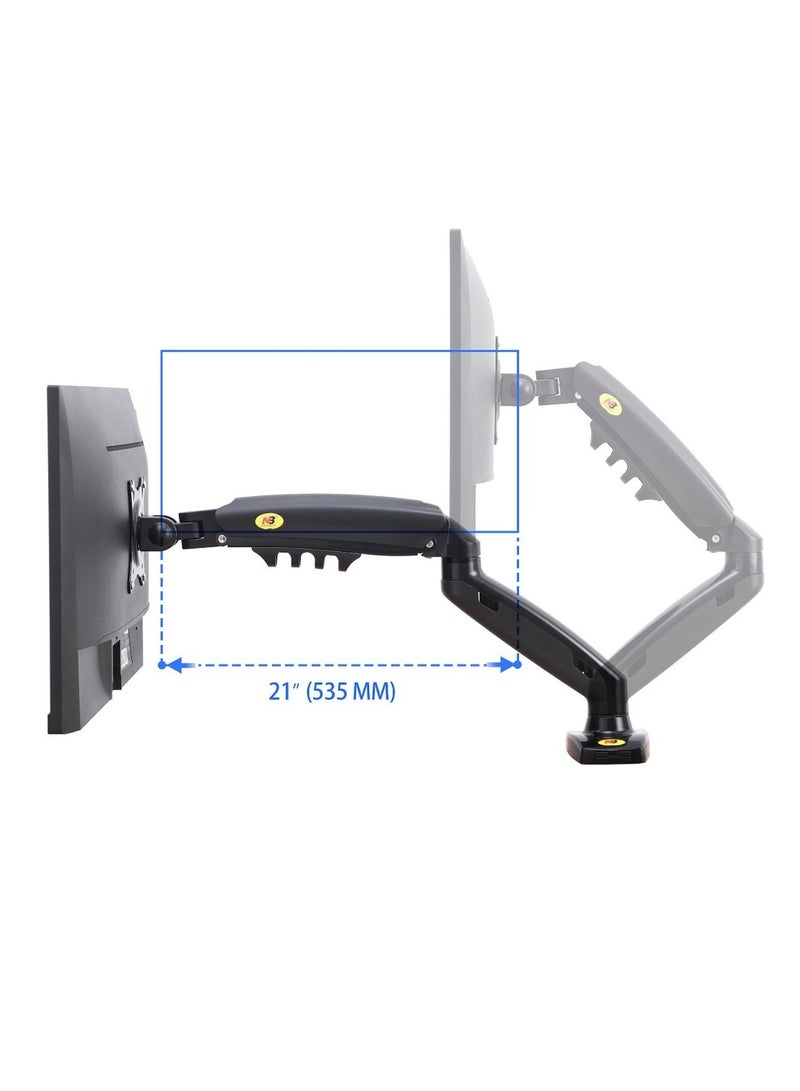 NB F80 Gas Strut Desktop Monitor Mount Support Size 17"-30" - Image 5