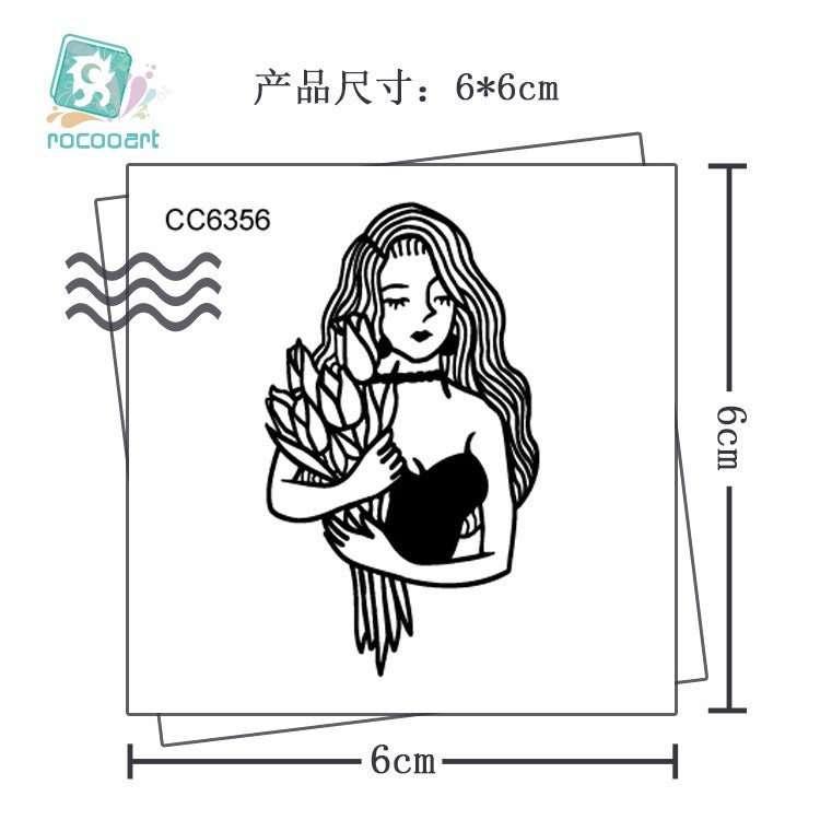 Waterproof Tattoo Stain Original Personality Hand-Painted Dark Tattoo Stickers Small Fresh Disposable Face Stickers - Image 5