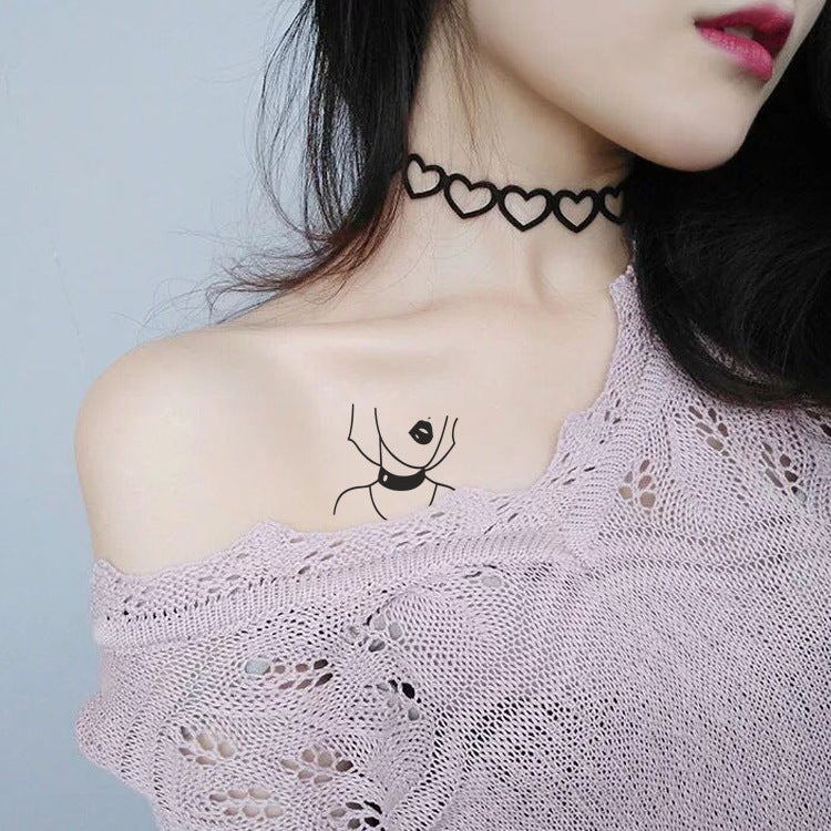 Waterproof Tattoo Stain Original Personality Hand-Painted Dark Tattoo Stickers Small Fresh Disposable Face Stickers - Image 2